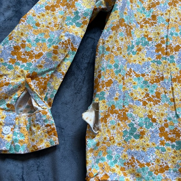 Floral Collared Shirt Womens S: $15 - Picture 3 of 3